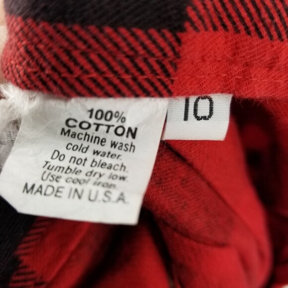 Vintage Breeches Christmas Skirt Red Black Buffalo Snowflake Reindeer Print Hem - Picture 12 of 12